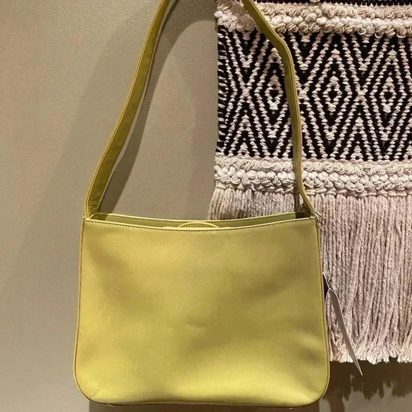 Y2K 90s GREEN KENNETH COLE SHOULDER BAG - Picture 2 of 6